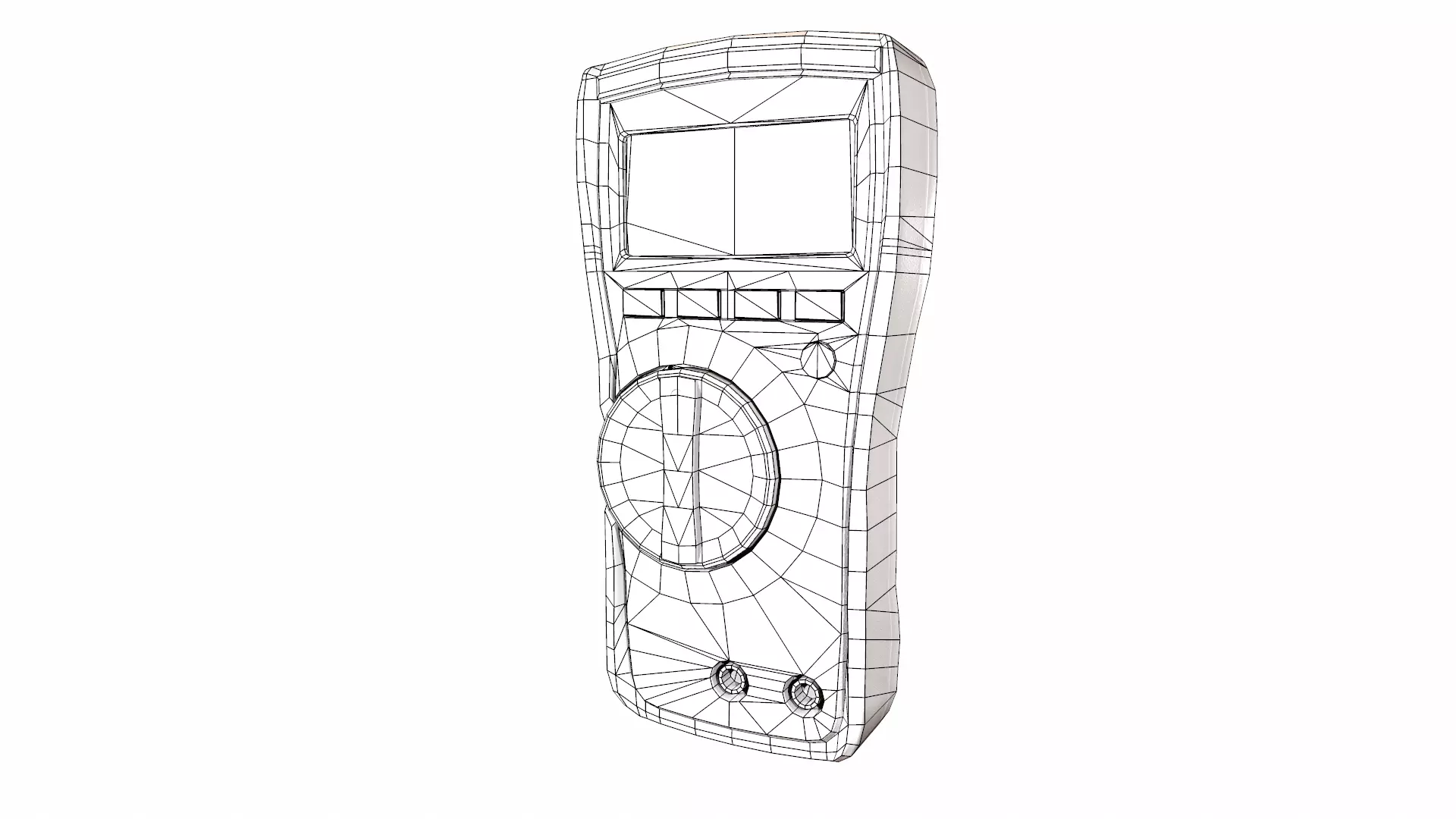 Fluke 116 True Rms Digital Multimeter Low Poly Low-poly 3D model_27