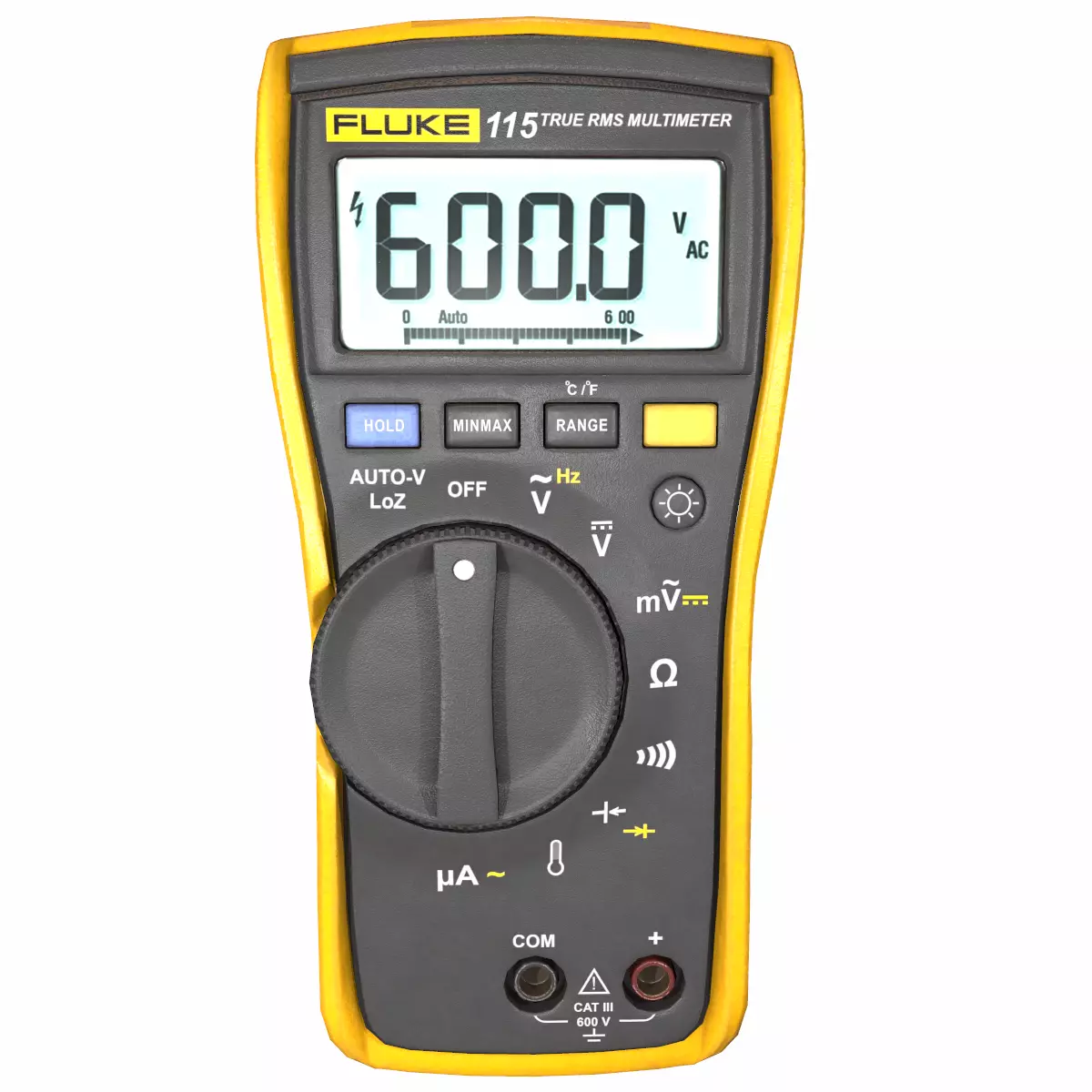 Fluke 116 True Rms Digital Multimeter Low Poly Low-poly 3D model_5