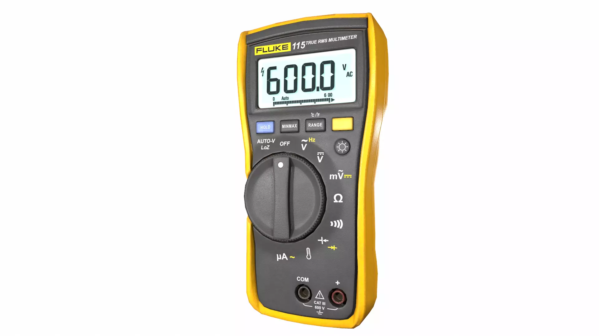 Fluke 116 True Rms Digital Multimeter Low Poly Low-poly 3D model_20