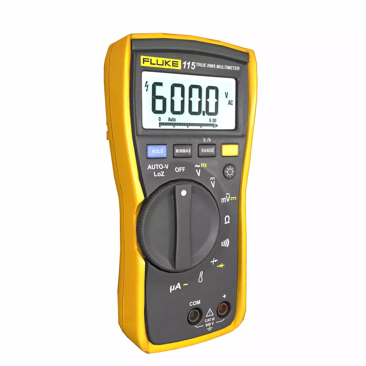 Fluke 116 True Rms Digital Multimeter Low Poly Low-poly 3D model_8