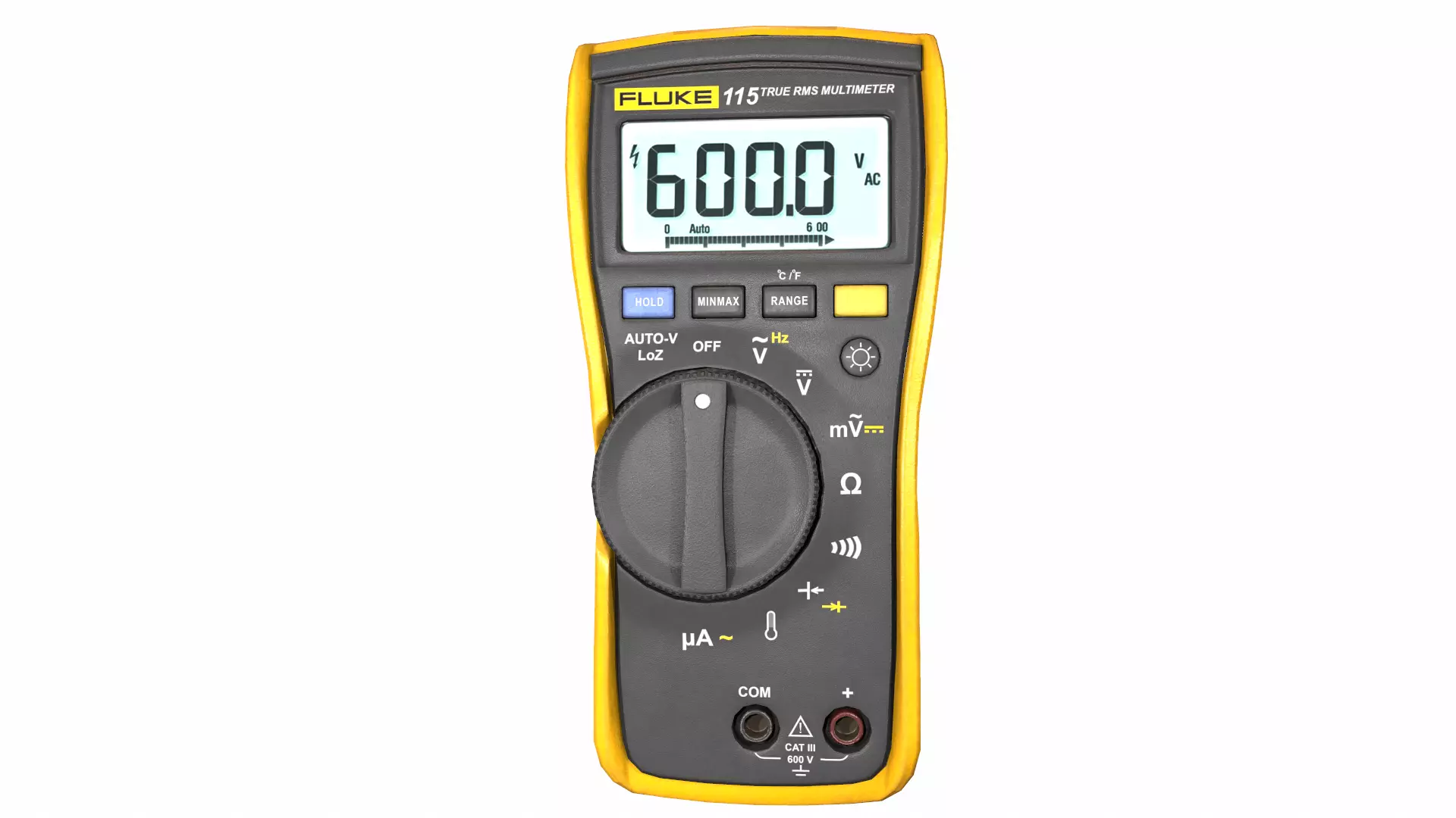 Fluke 116 True Rms Digital Multimeter Low Poly Low-poly 3D model_19