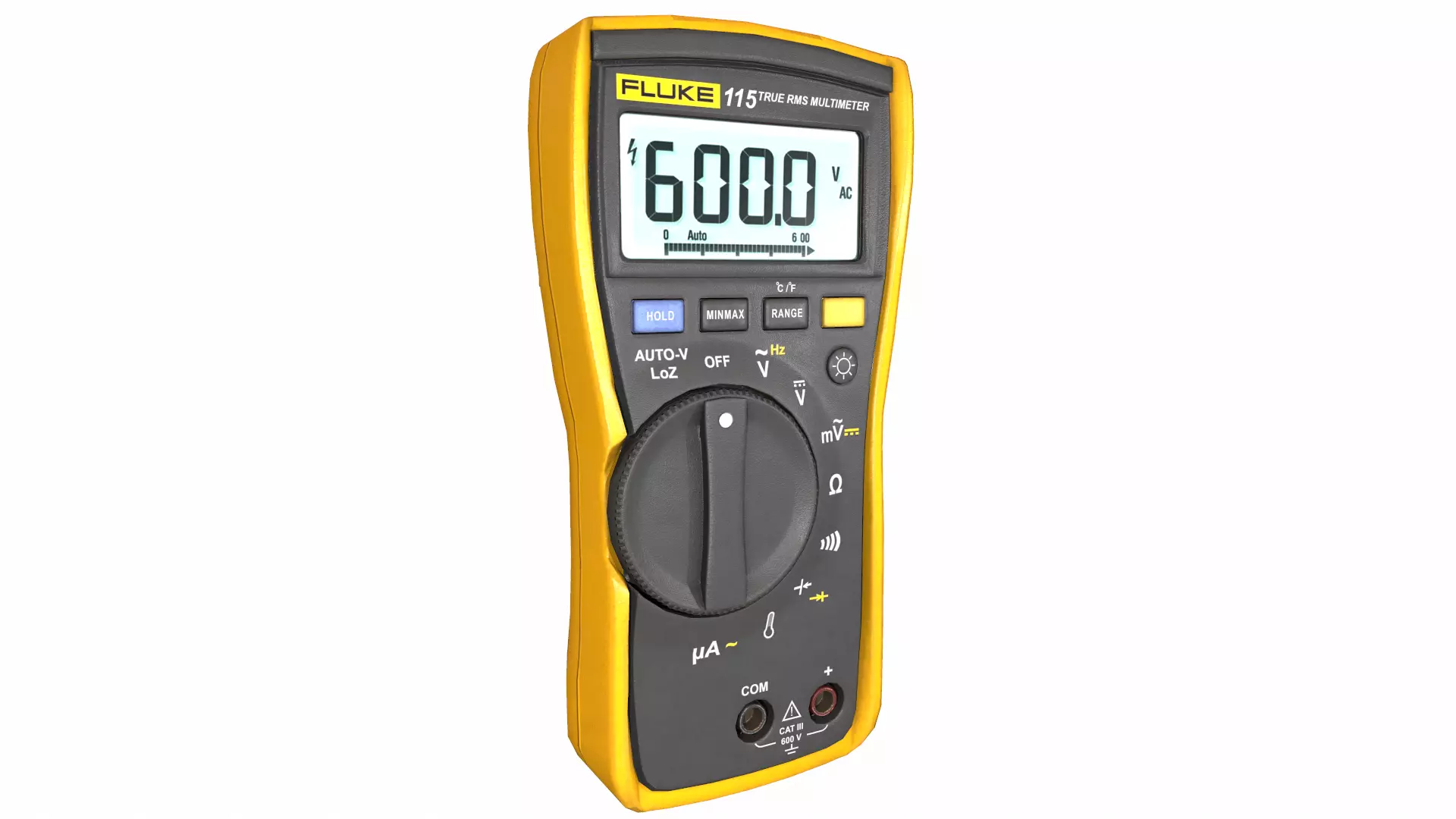 Fluke 116 True Rms Digital Multimeter Low Poly Low-poly 3D model_10