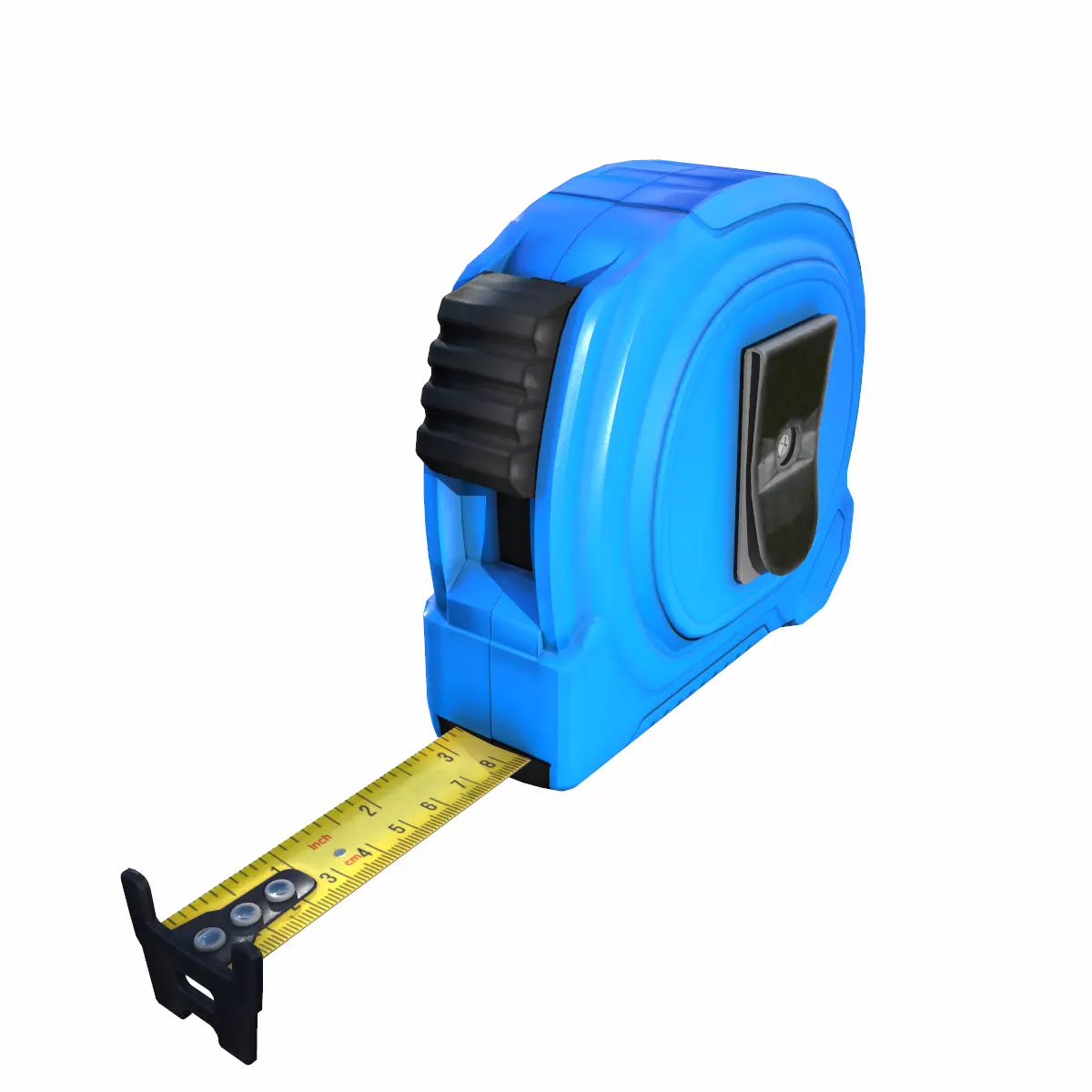 Tape Measure Low Poly Low-poly 3D model_0