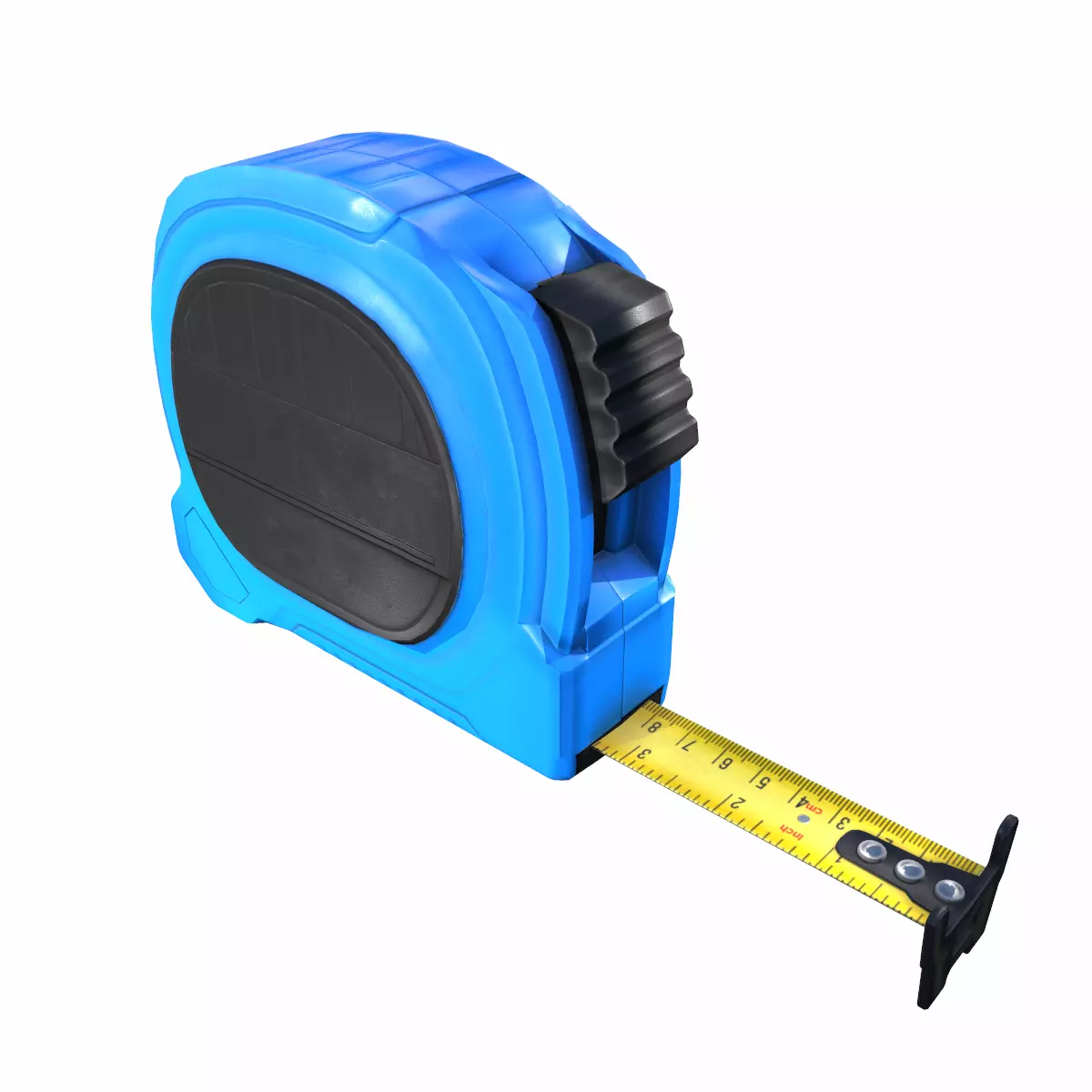 Tape Measure Low Poly Low-poly 3D model_1