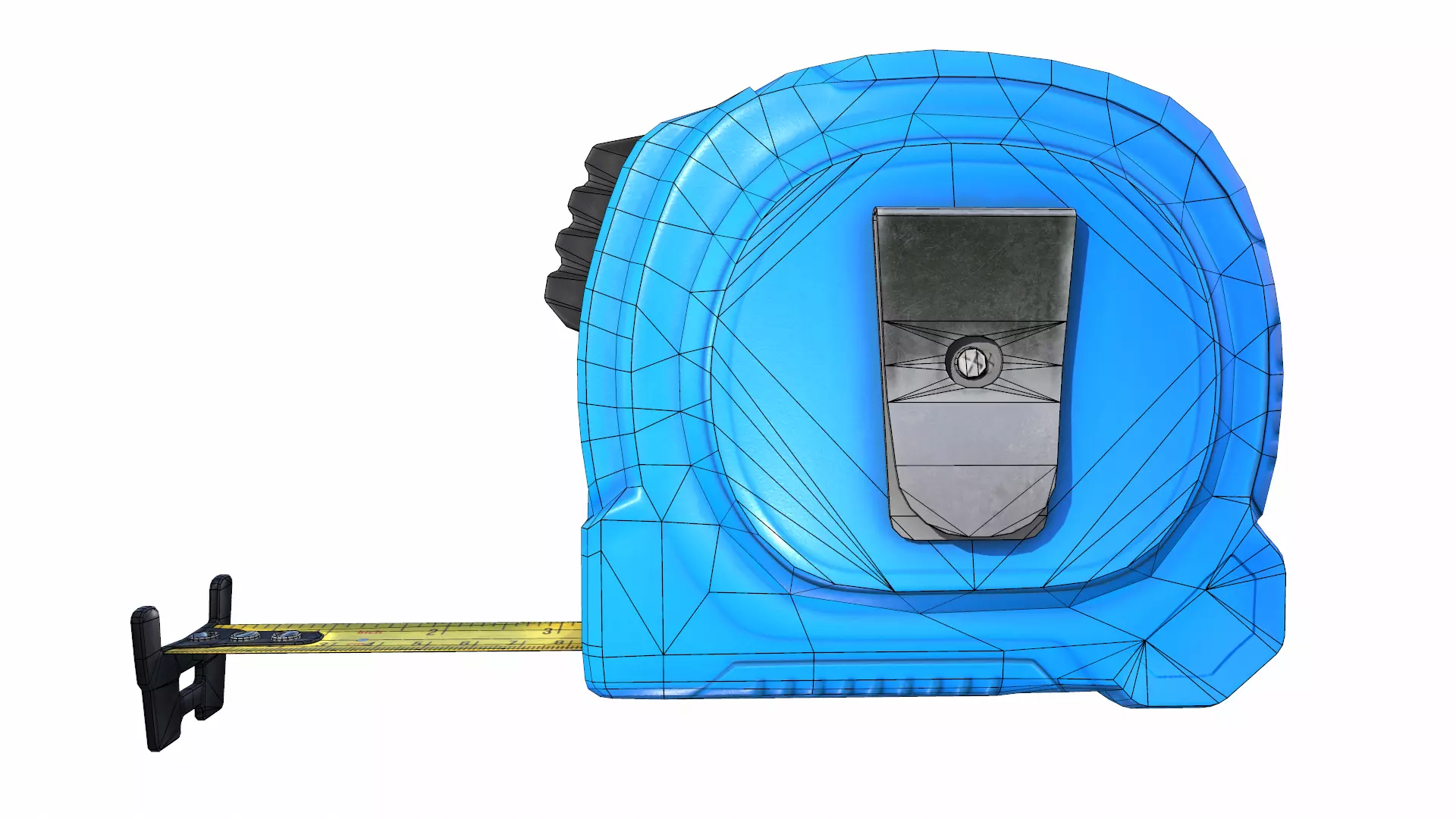 Tape Measure Low Poly Low-poly 3D model_23