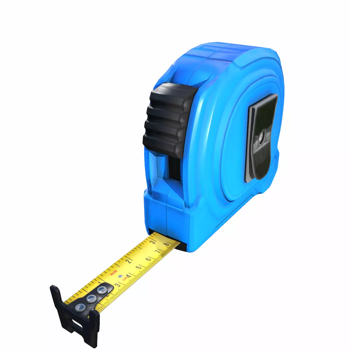 Tape Measure Low Poly Low-poly 3D model_4