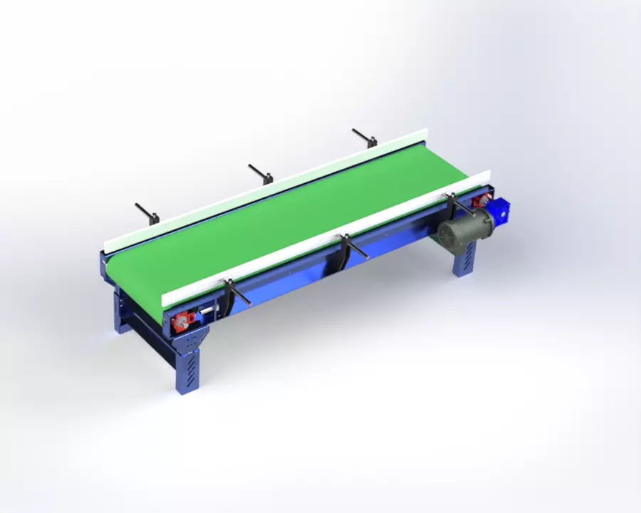 3D CAD Model of a Conveyor Belt 3D model_1