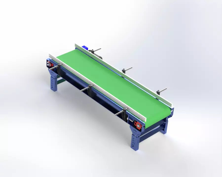 3D CAD Model of a Conveyor Belt 3D model_0