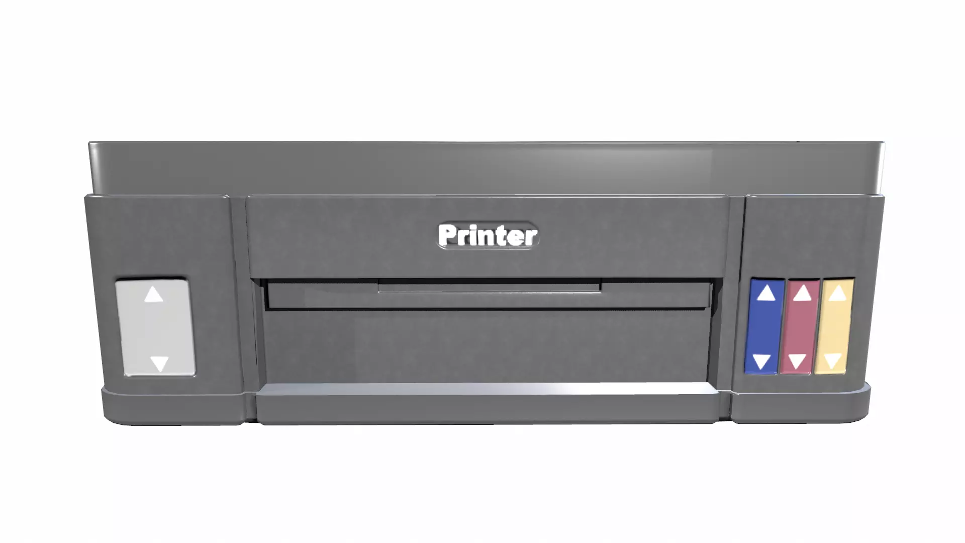 Printer Low Poly Low-poly 3D model_14