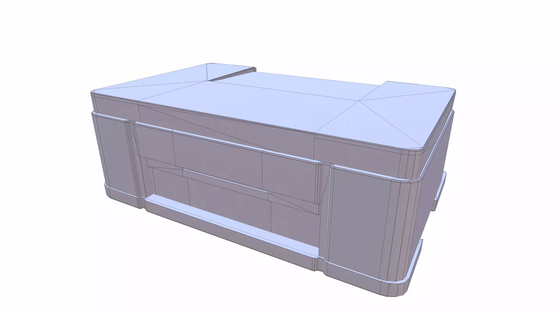 Printer Low Poly Low-poly 3D model_23