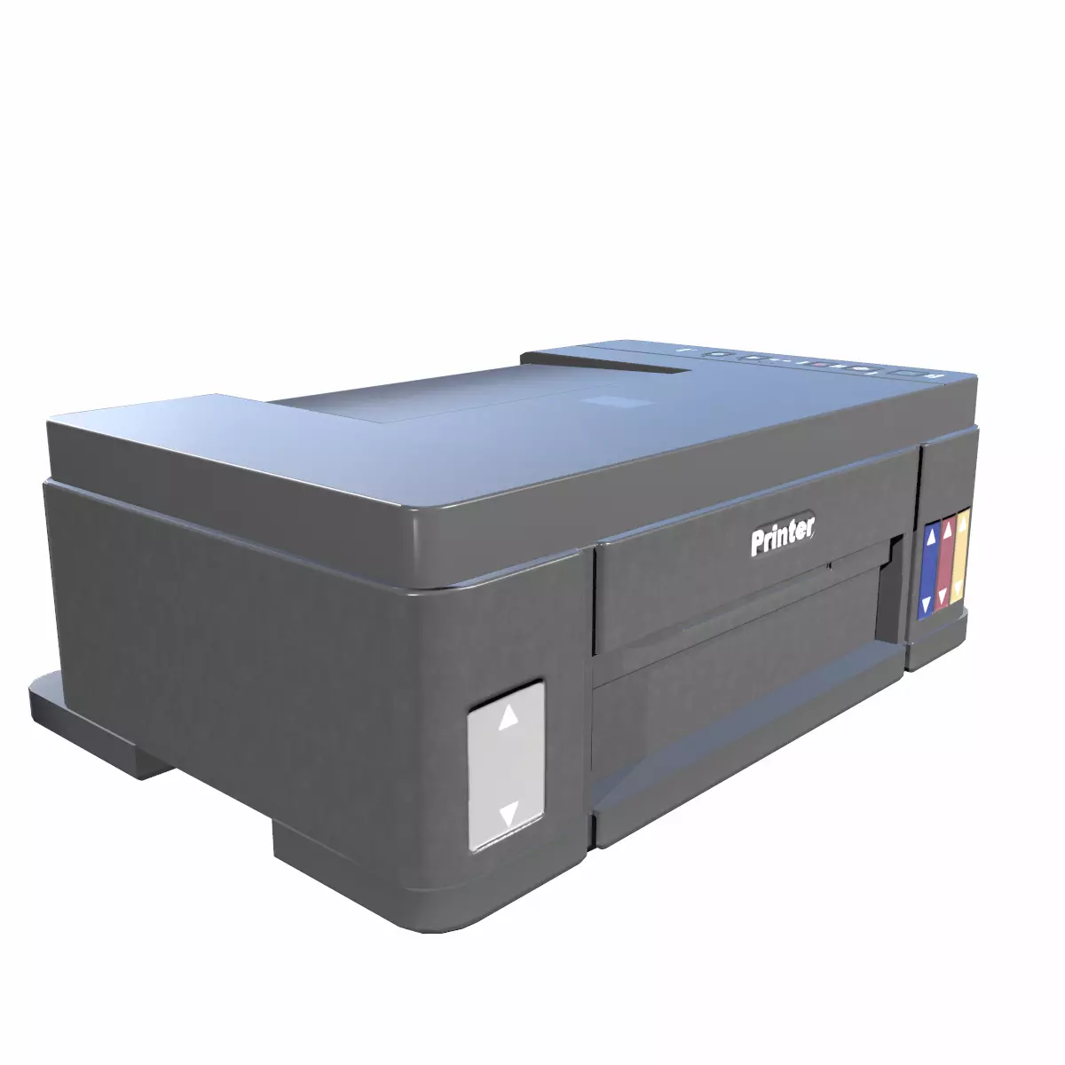 Printer Low Poly Low-poly 3D model_6