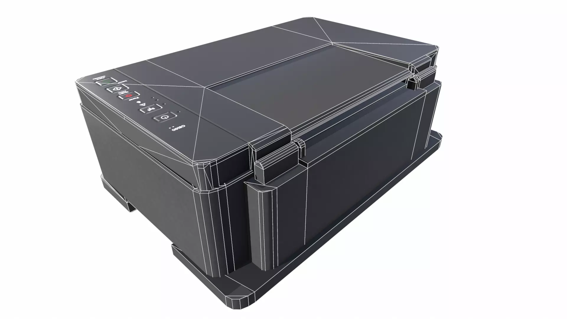 Printer Low Poly Low-poly 3D model_20