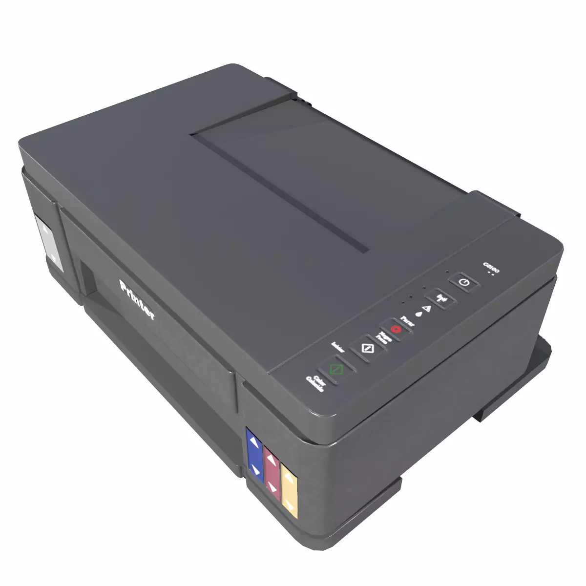 Printer Low Poly Low-poly 3D model_7