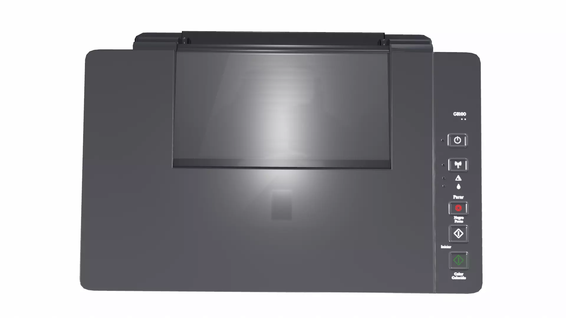 Printer Low Poly Low-poly 3D model_9