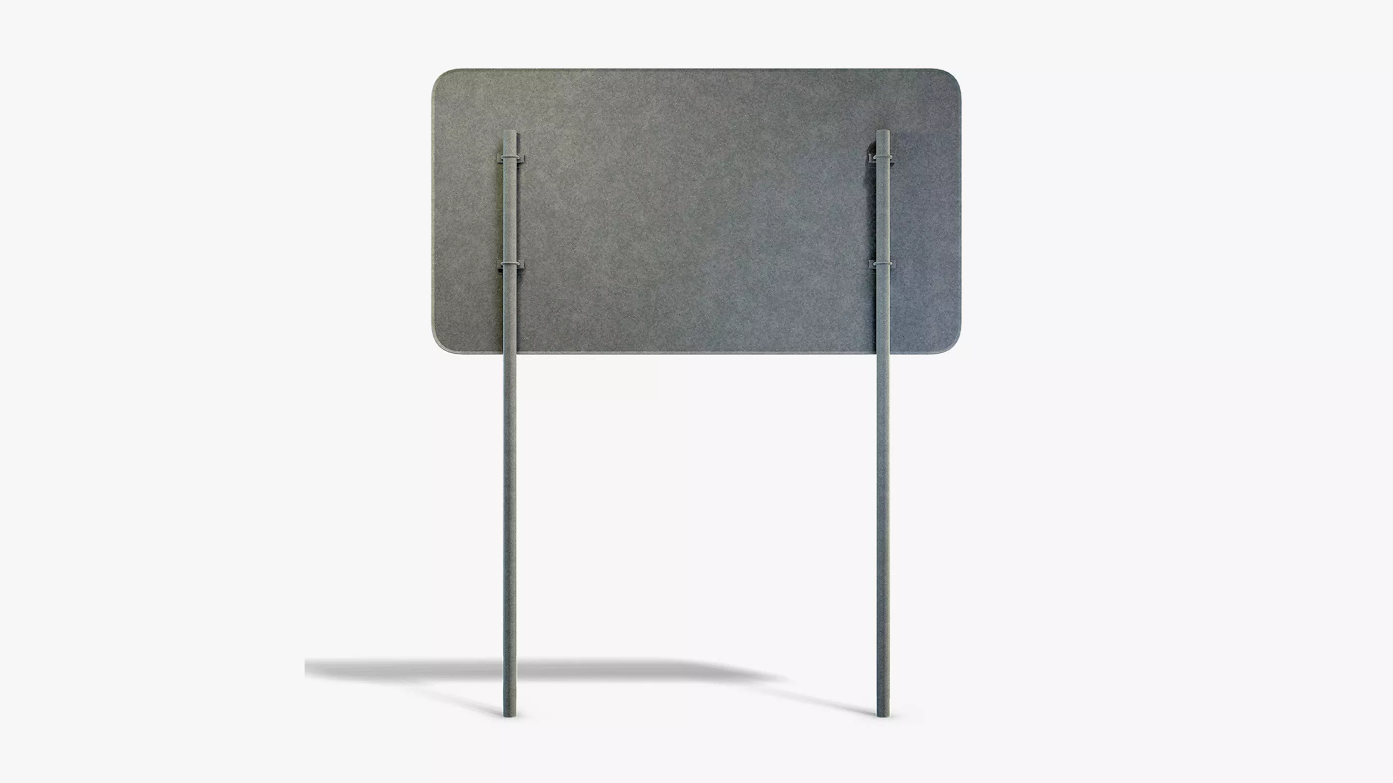 Street Info Sign Low-poly 3D model_3