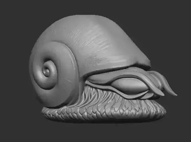 Scaly foot gastropod snail 3d model