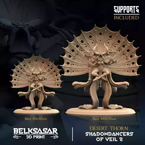 Desert Thorn 32mm and 75mm