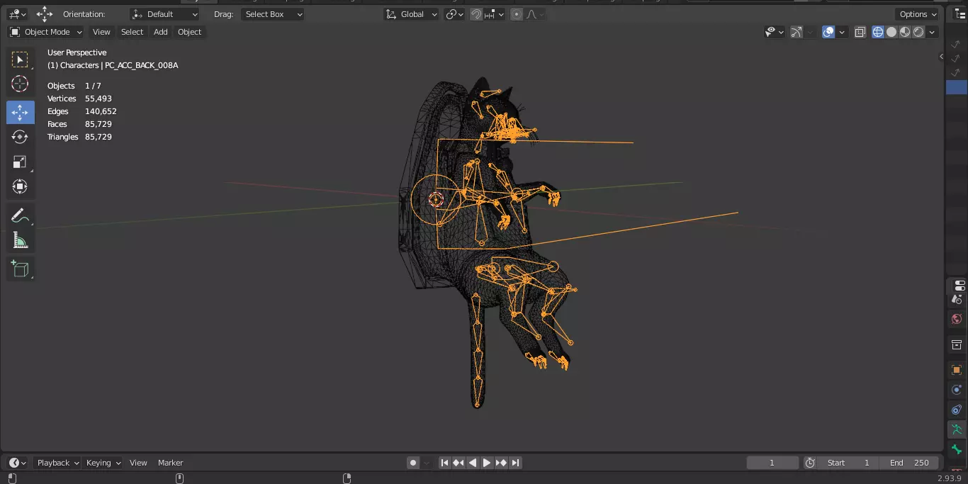 The First Descendant Back 3D model_10