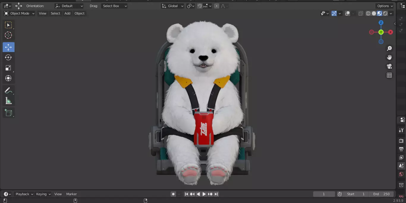 The First Descendant Back 3D model_34