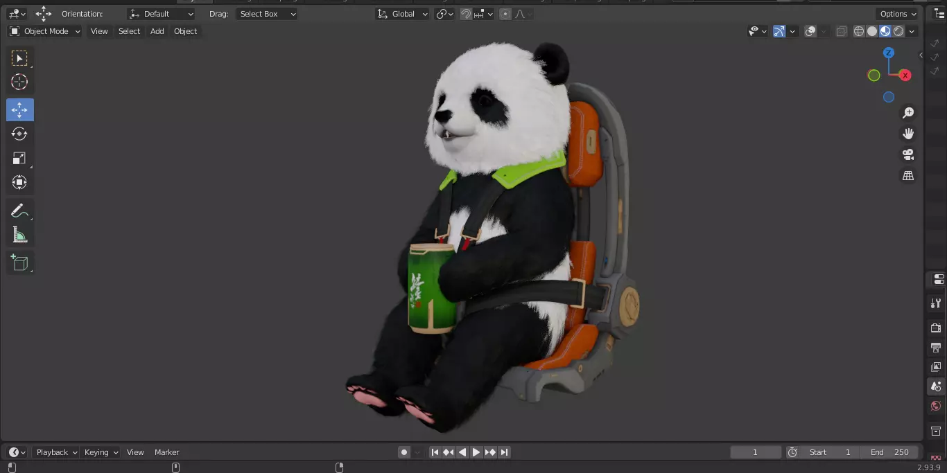 The First Descendant Back 3D model_23