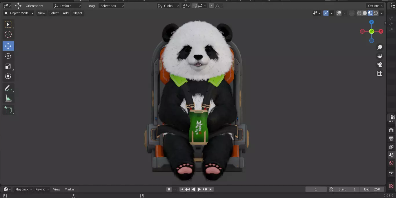 The First Descendant Back 3D model_21