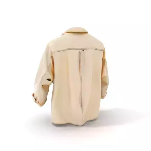 Cream Casual Shirt model pack Low-poly 3D model
