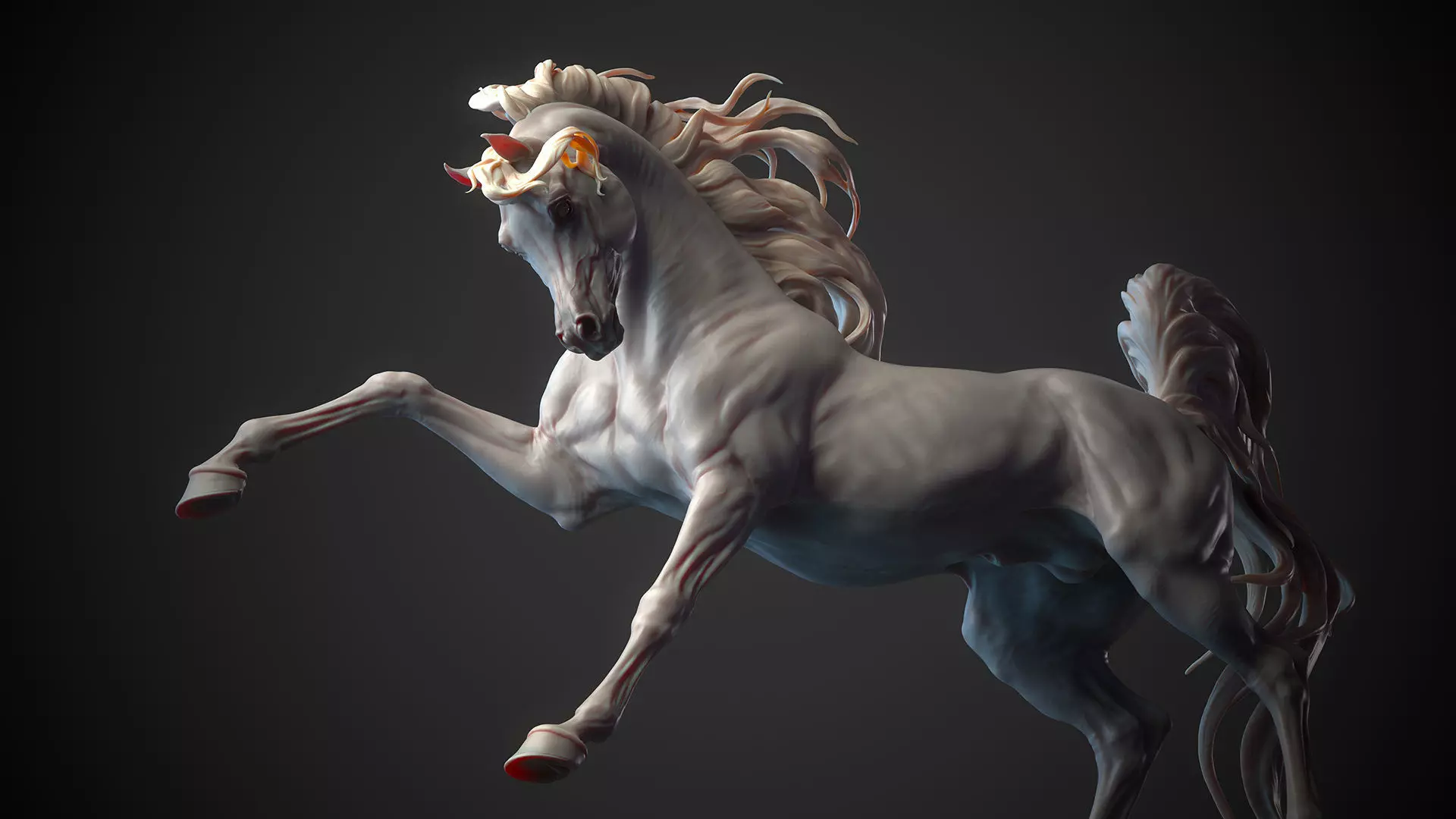4 Arabian horse I 3D Sculpting 3D Model Collection_19