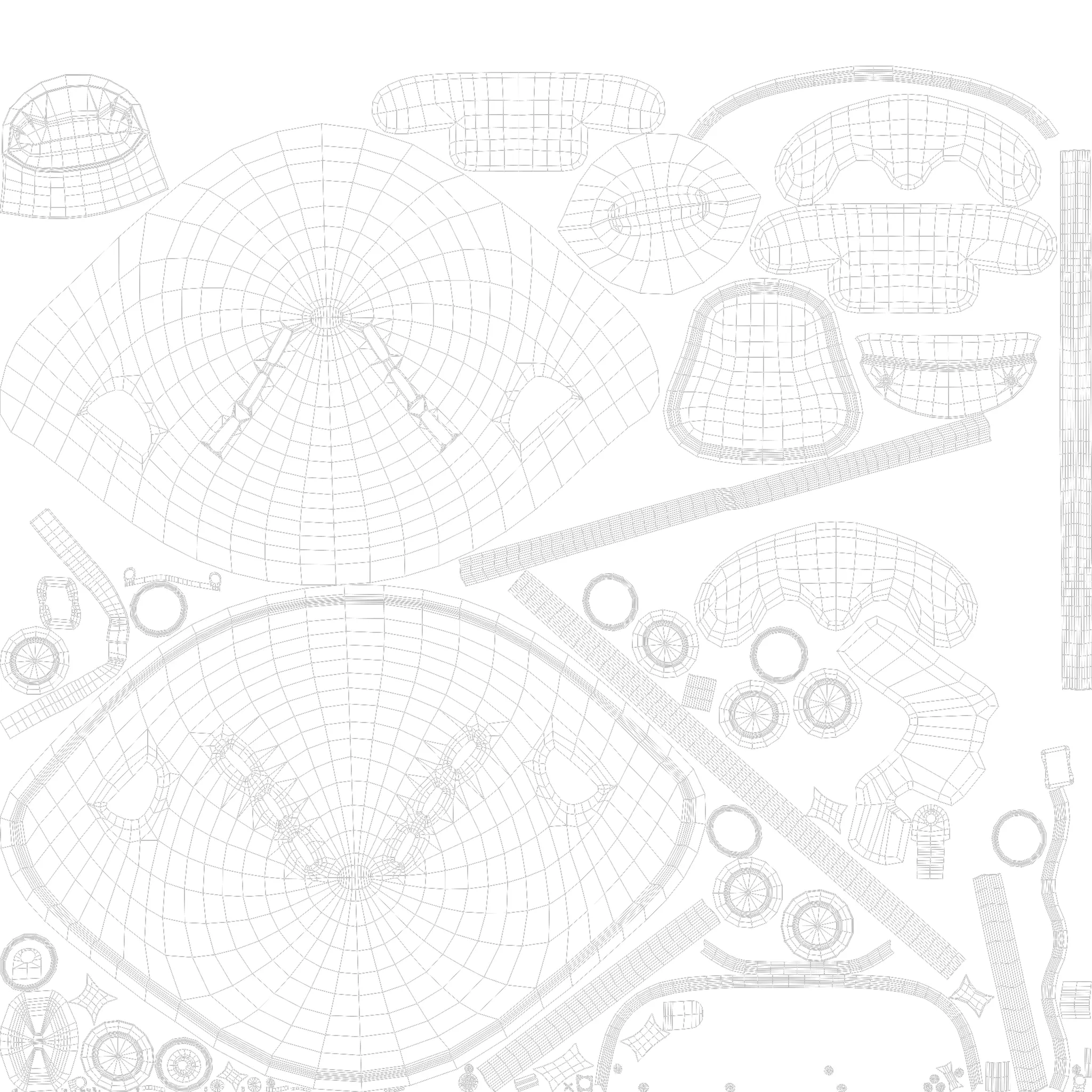 Stylized American Football Player Infected with Virus Rigged 3D 3D model_16