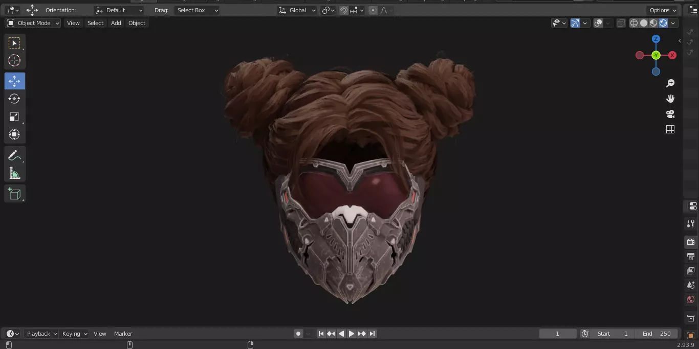 The First Descendant Head Helmets and Hairstyles 3D model_53
