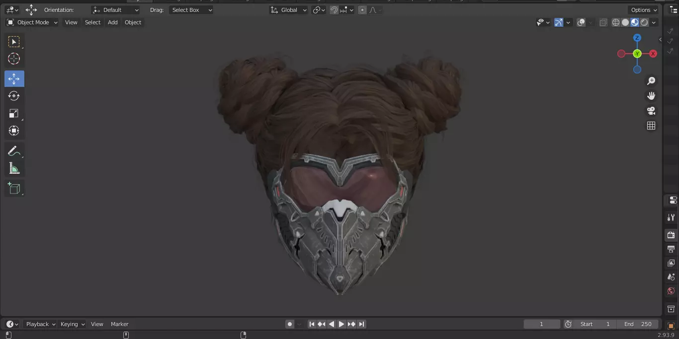 The First Descendant Head Helmets and Hairstyles 3D model_41