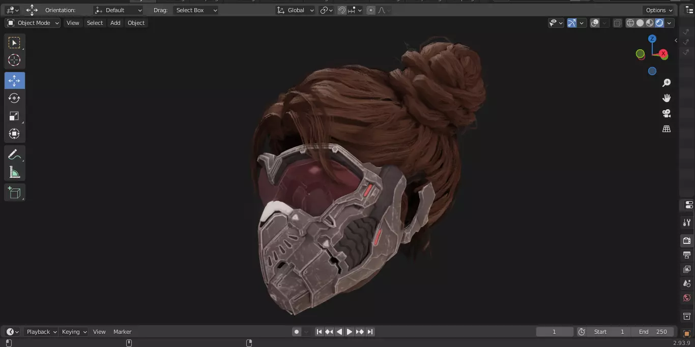 The First Descendant Head Helmets and Hairstyles 3D model_54