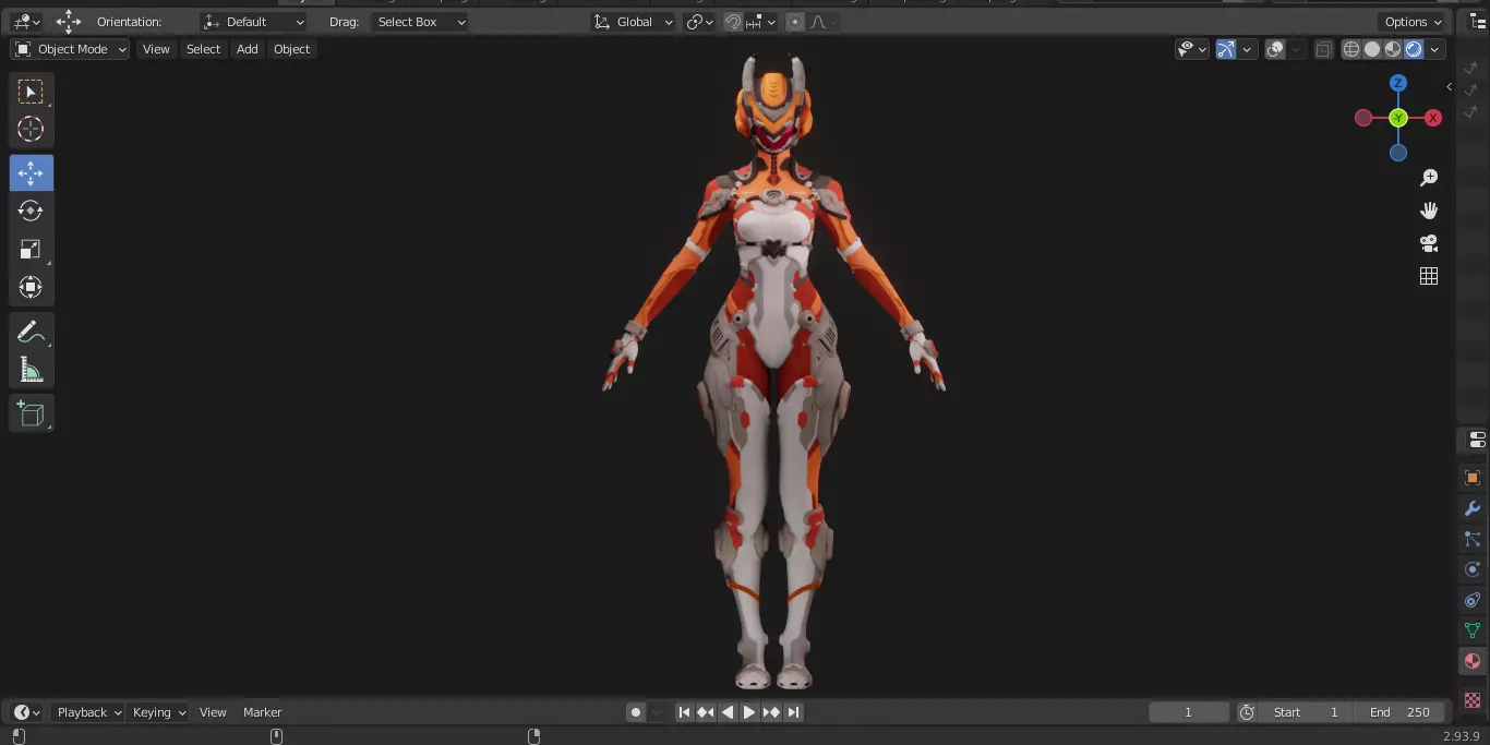 The First Descendant Skin 2 3D model_7