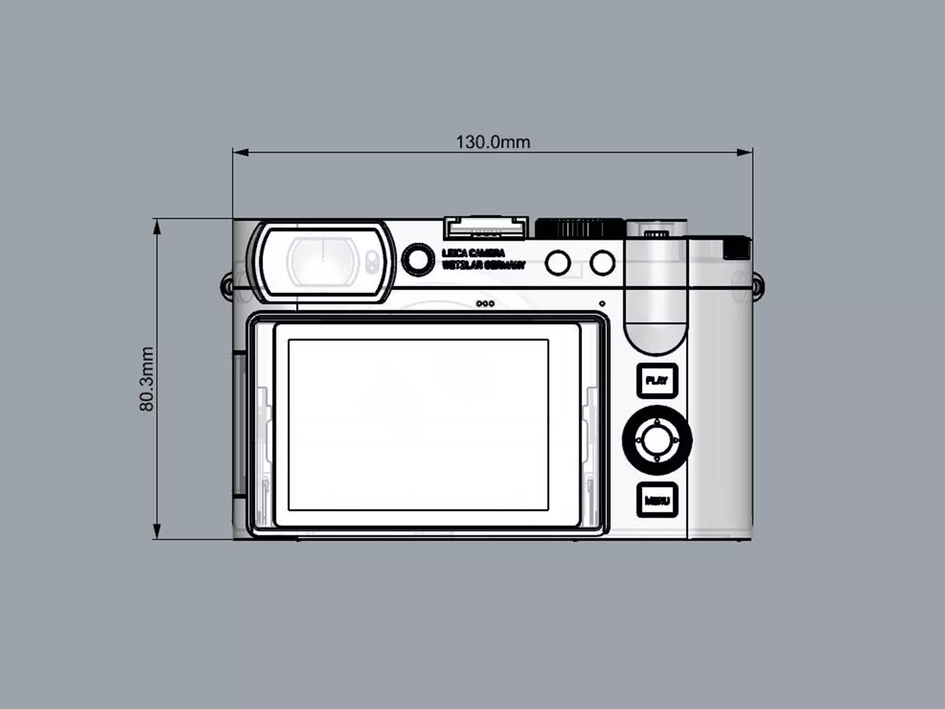 LEICA Q3 43 Compact Digital Camera 3D model_13