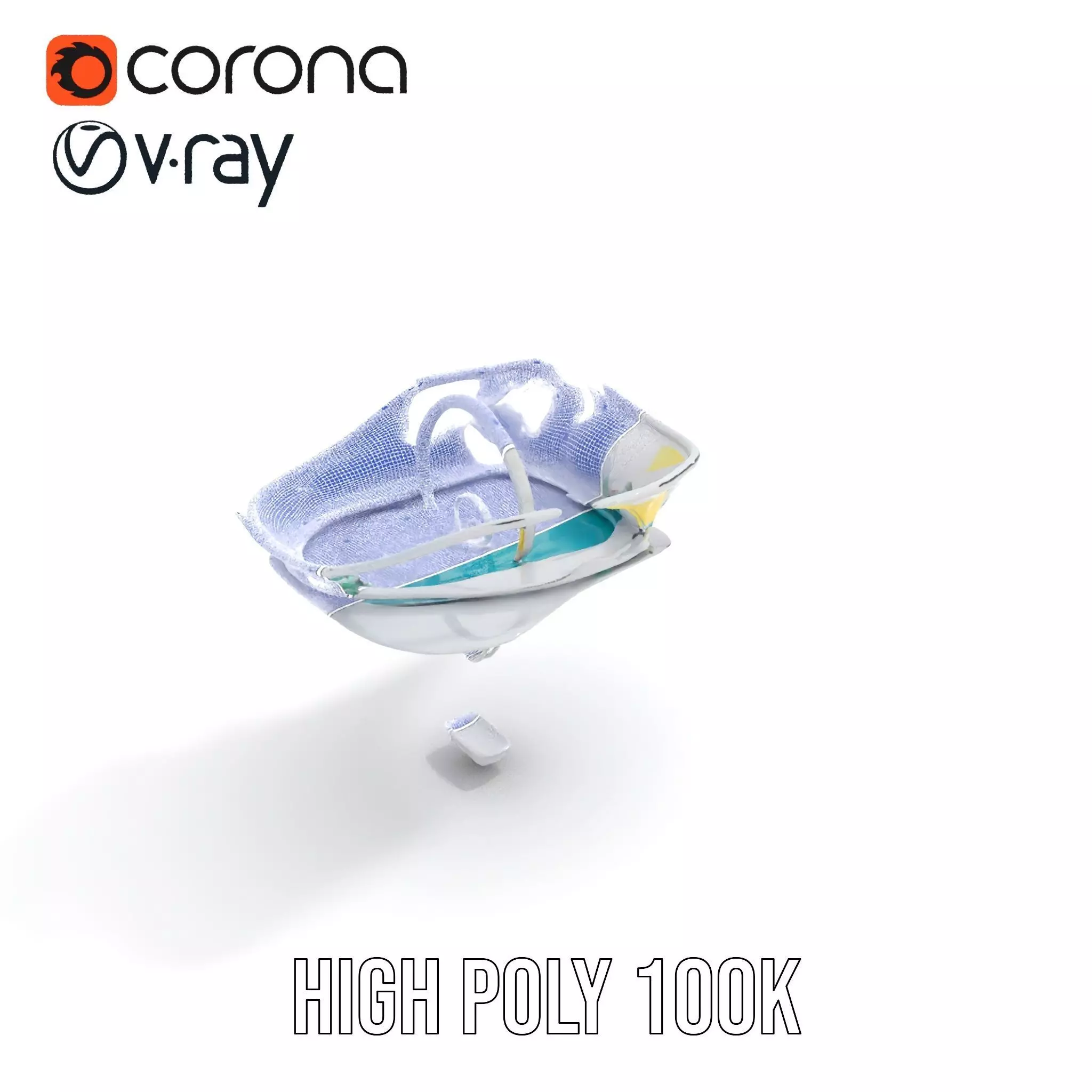 Crystal Clear Water Splash model pack Low-poly 3D model_26