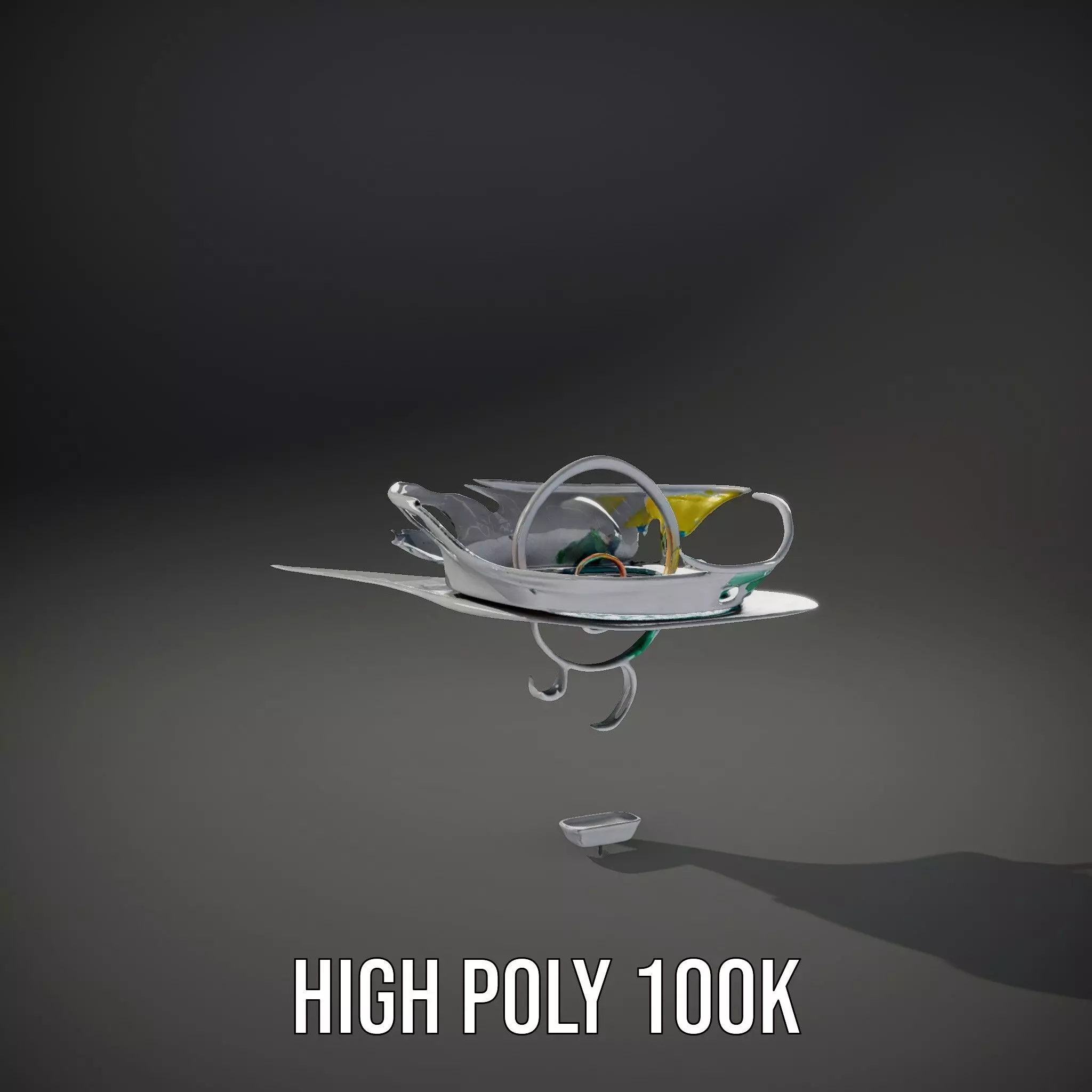 Crystal Clear Water Splash model pack Low-poly 3D model_8