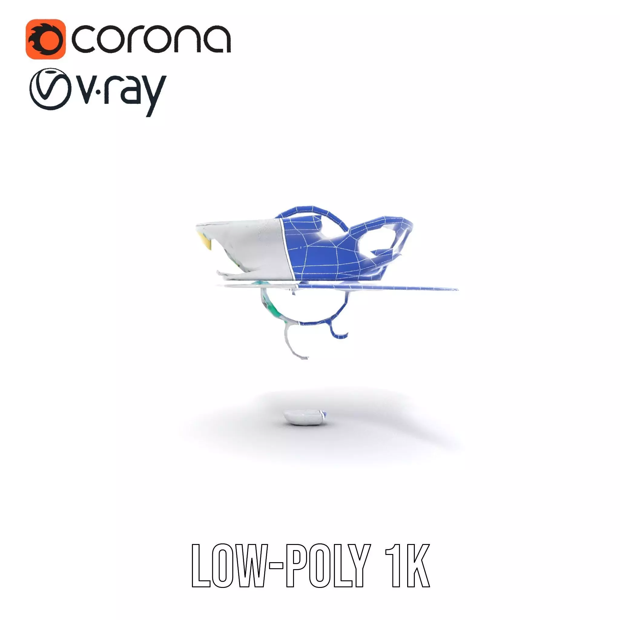 Crystal Clear Water Splash model pack Low-poly 3D model_31