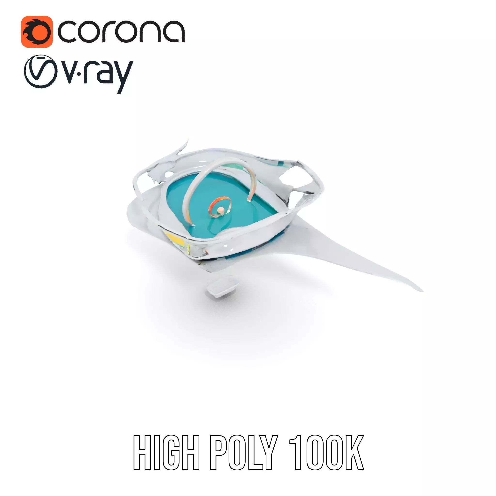 Crystal Clear Water Splash model pack Low-poly 3D model_23