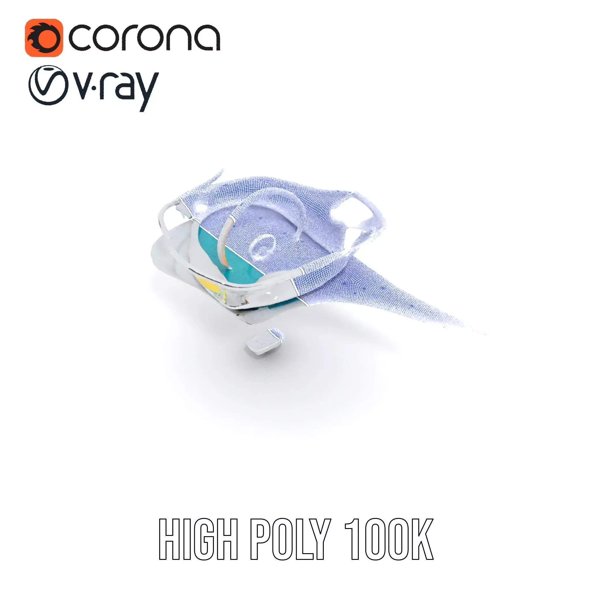 Crystal Clear Water Splash model pack Low-poly 3D model_34