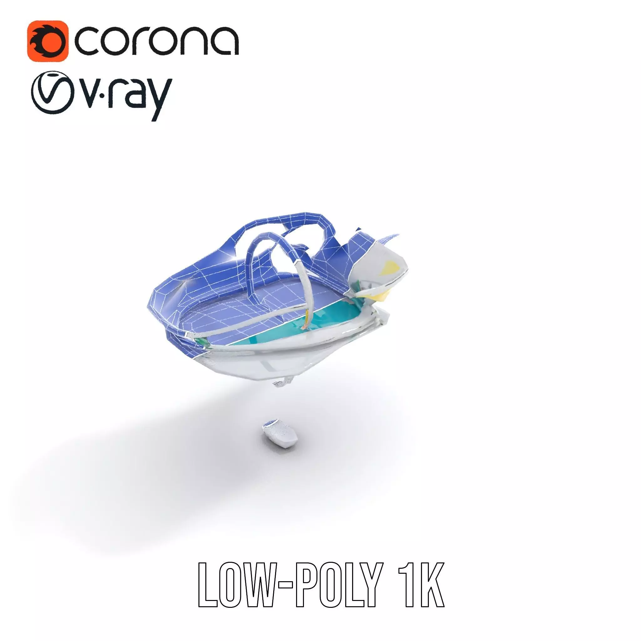 Crystal Clear Water Splash model pack Low-poly 3D model_22