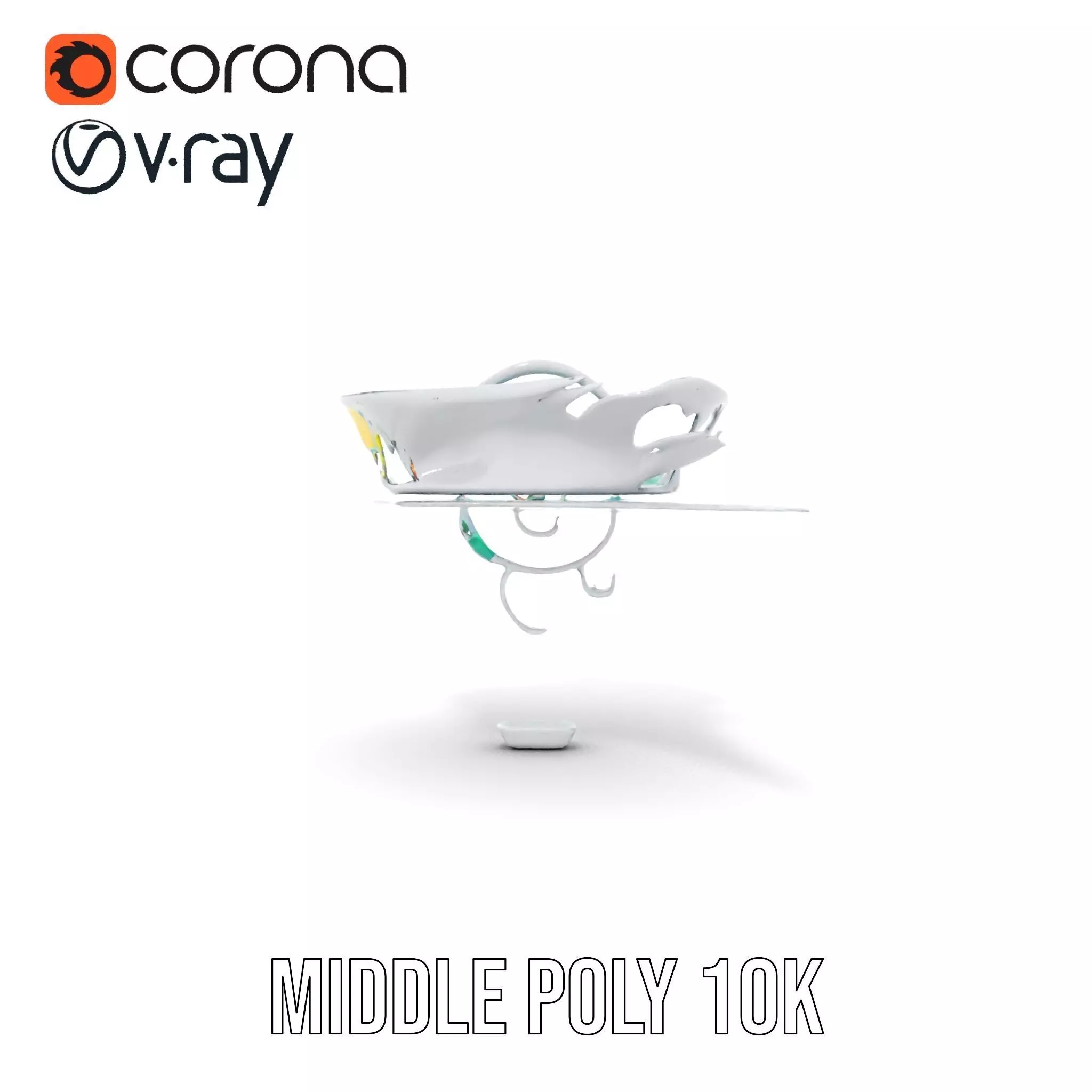 Crystal Clear Water Splash model pack Low-poly 3D model_6