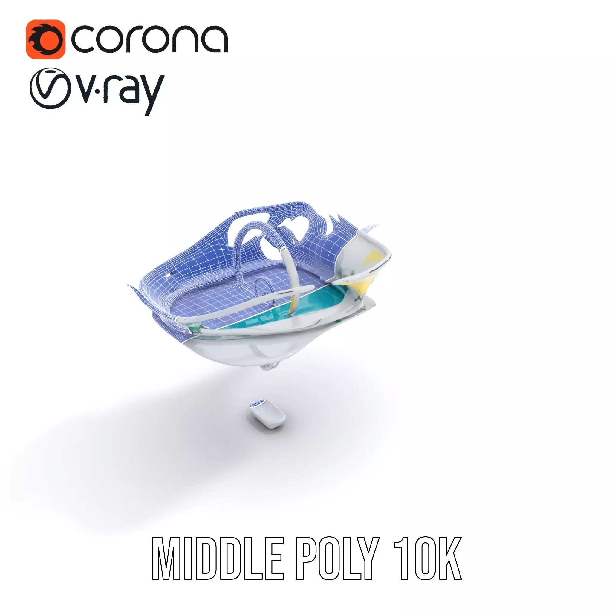 Crystal Clear Water Splash model pack Low-poly 3D model_13