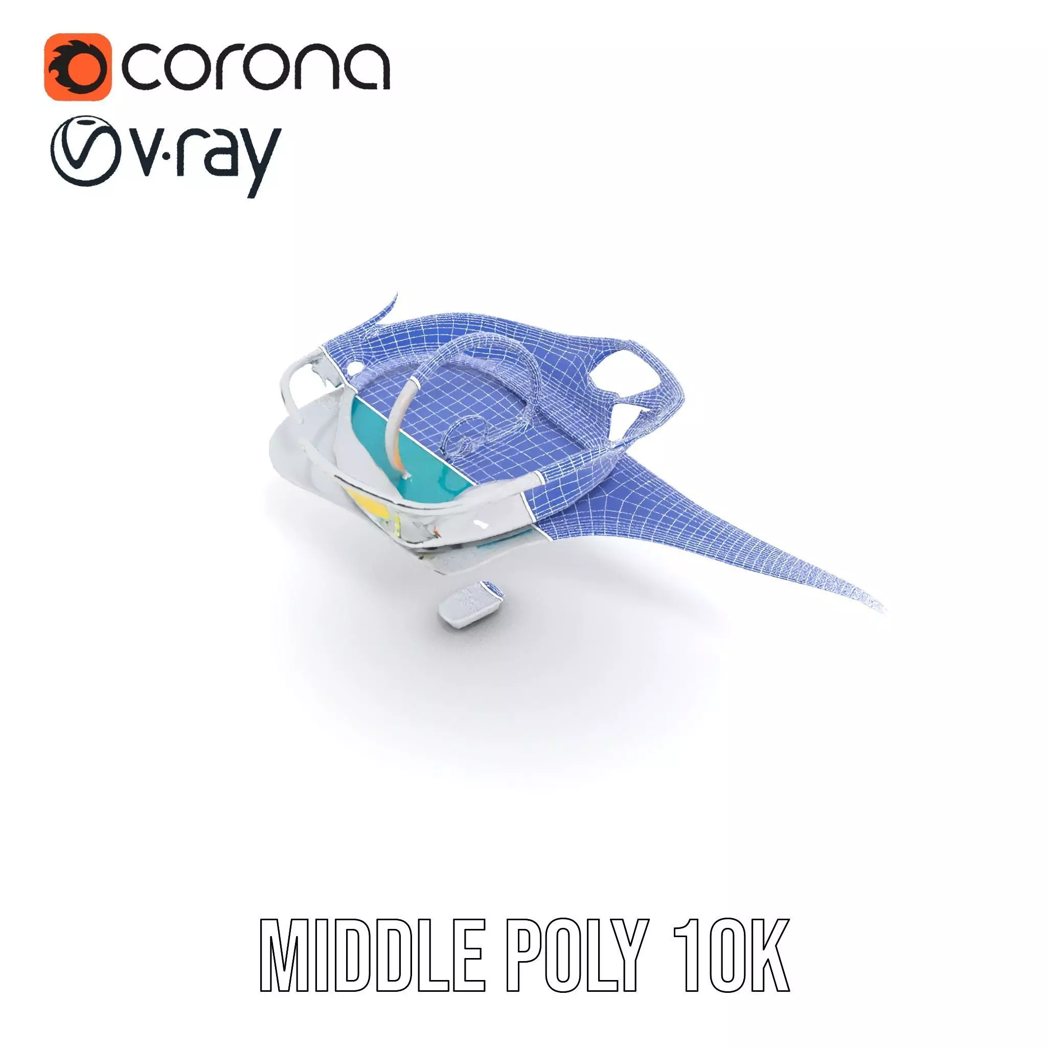 Crystal Clear Water Splash model pack Low-poly 3D model_21