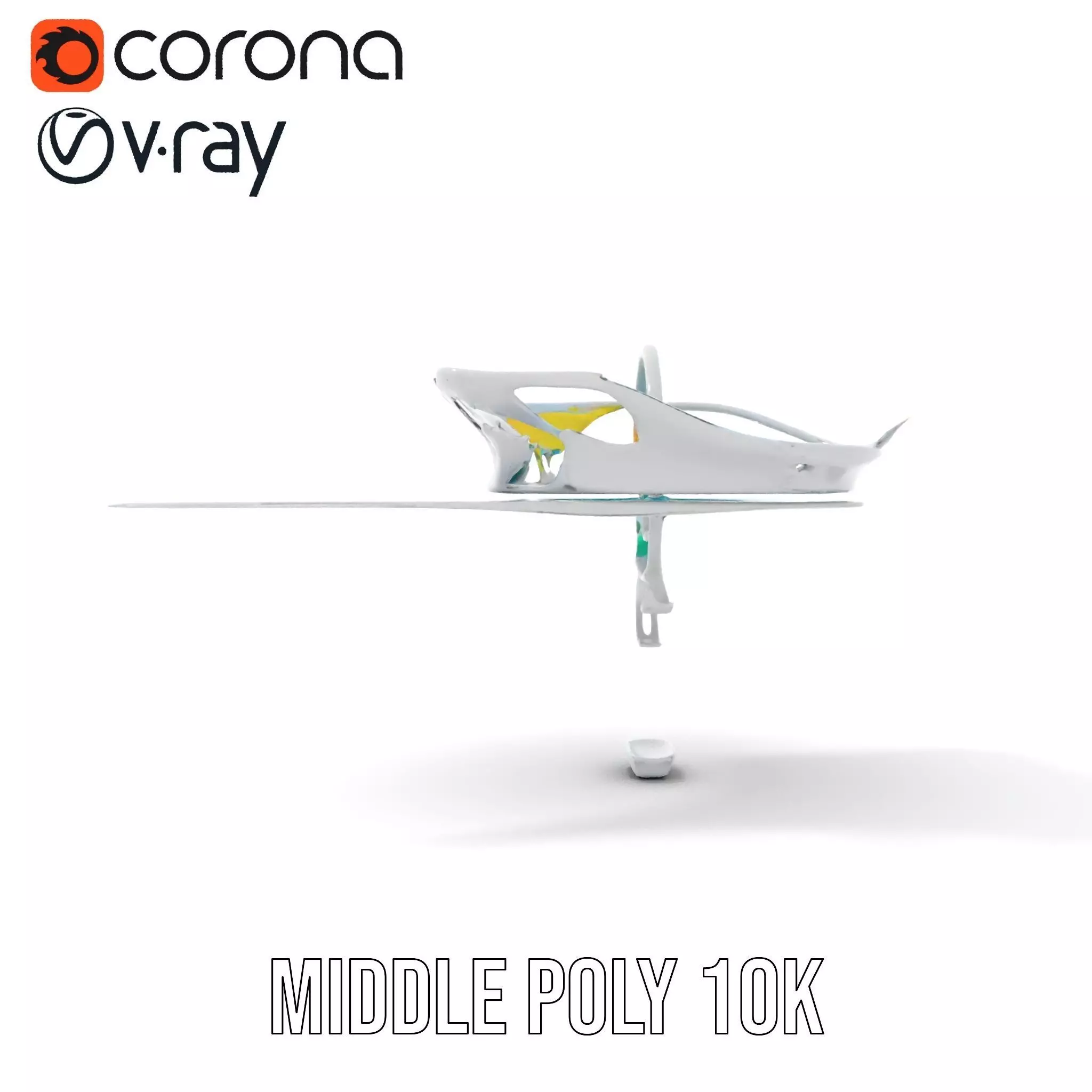 Crystal Clear Water Splash model pack Low-poly 3D model_5