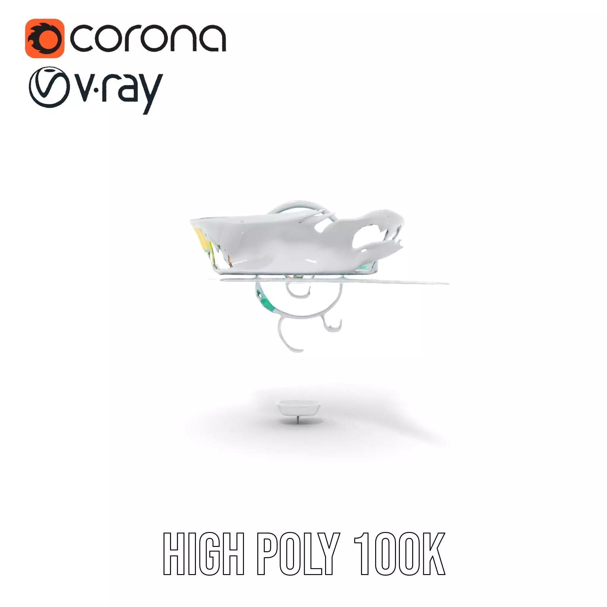 Crystal Clear Water Splash model pack Low-poly 3D model_32