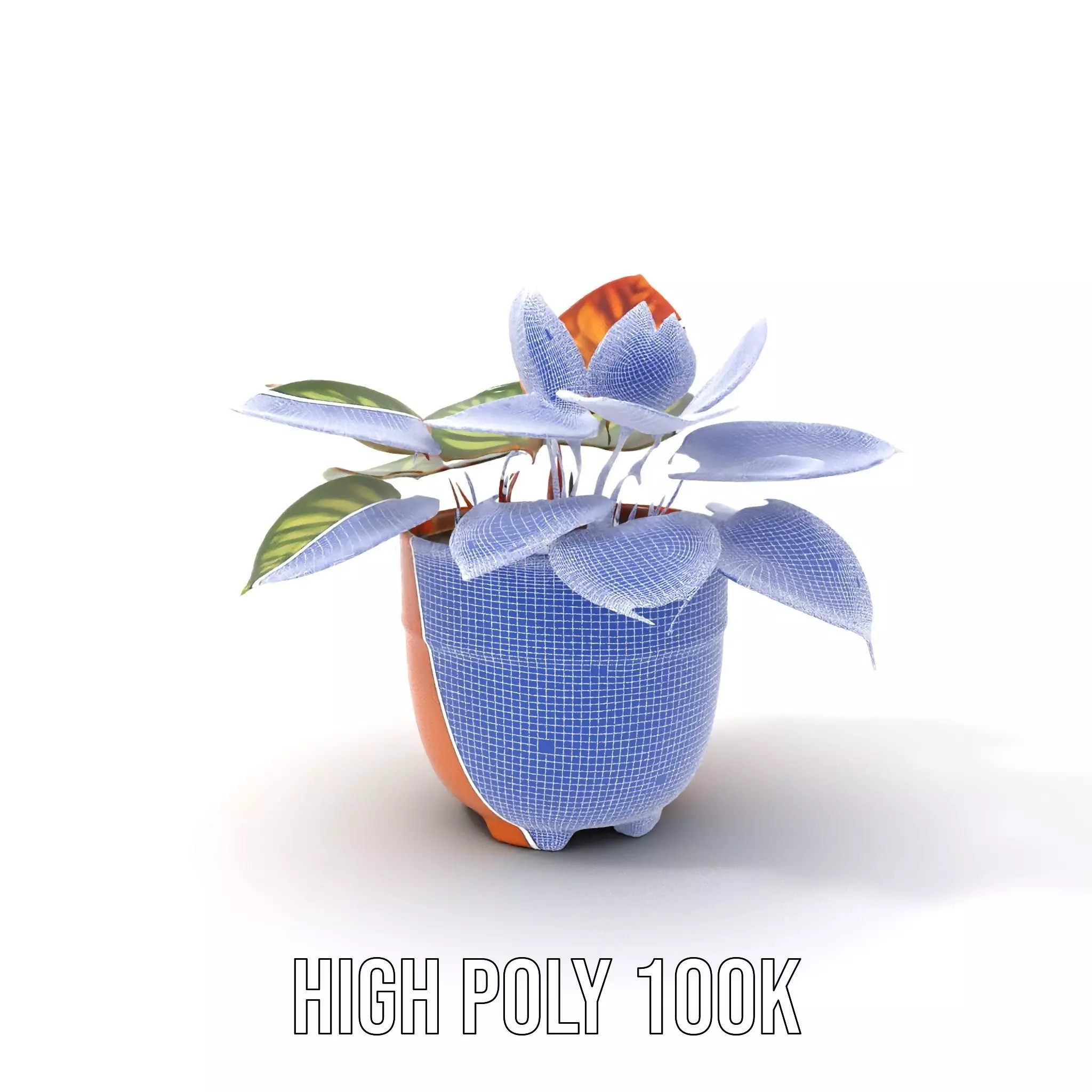 Vibrant Potted Plant model pack Low-poly 3D model_4