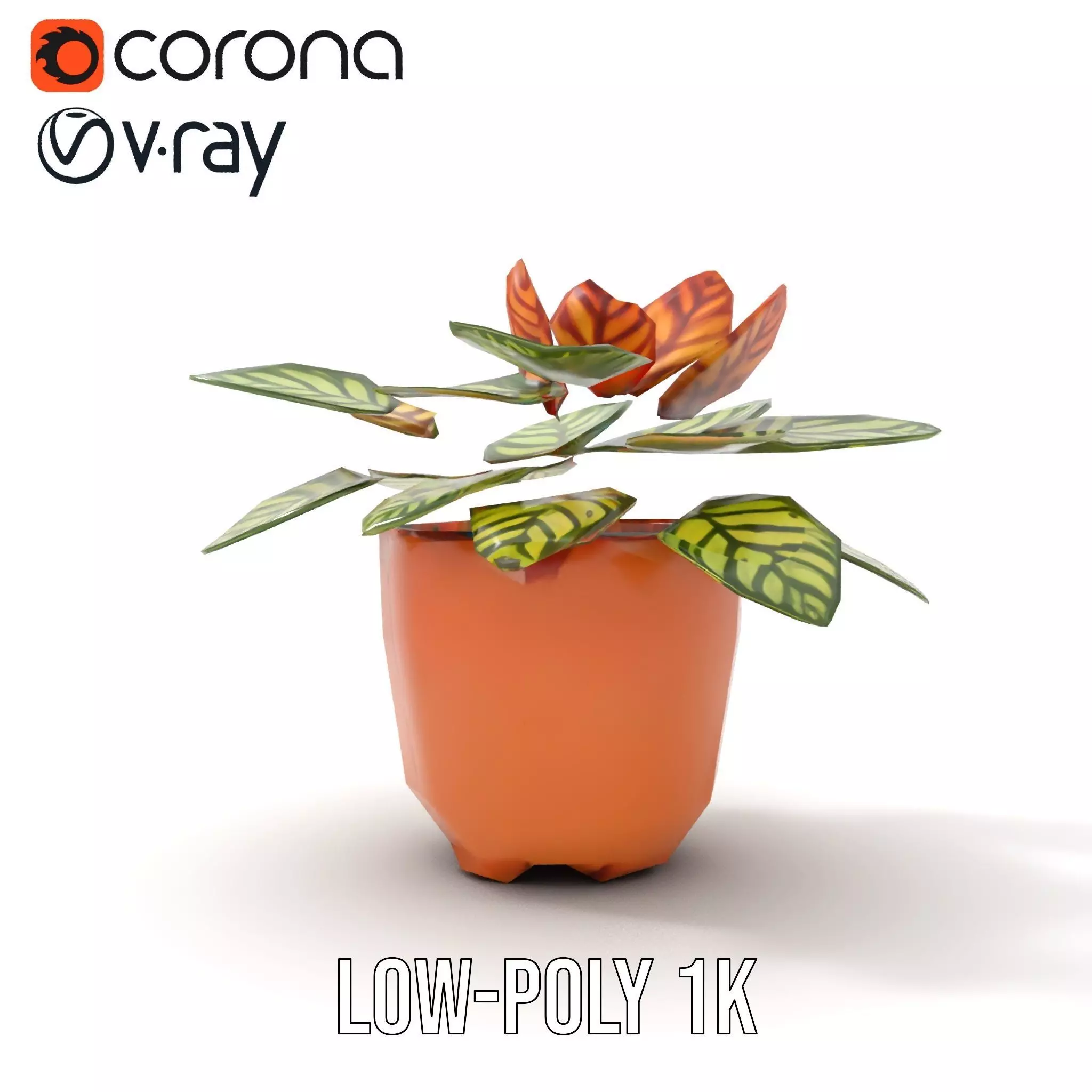 Vibrant Potted Plant model pack Low-poly 3D model_20