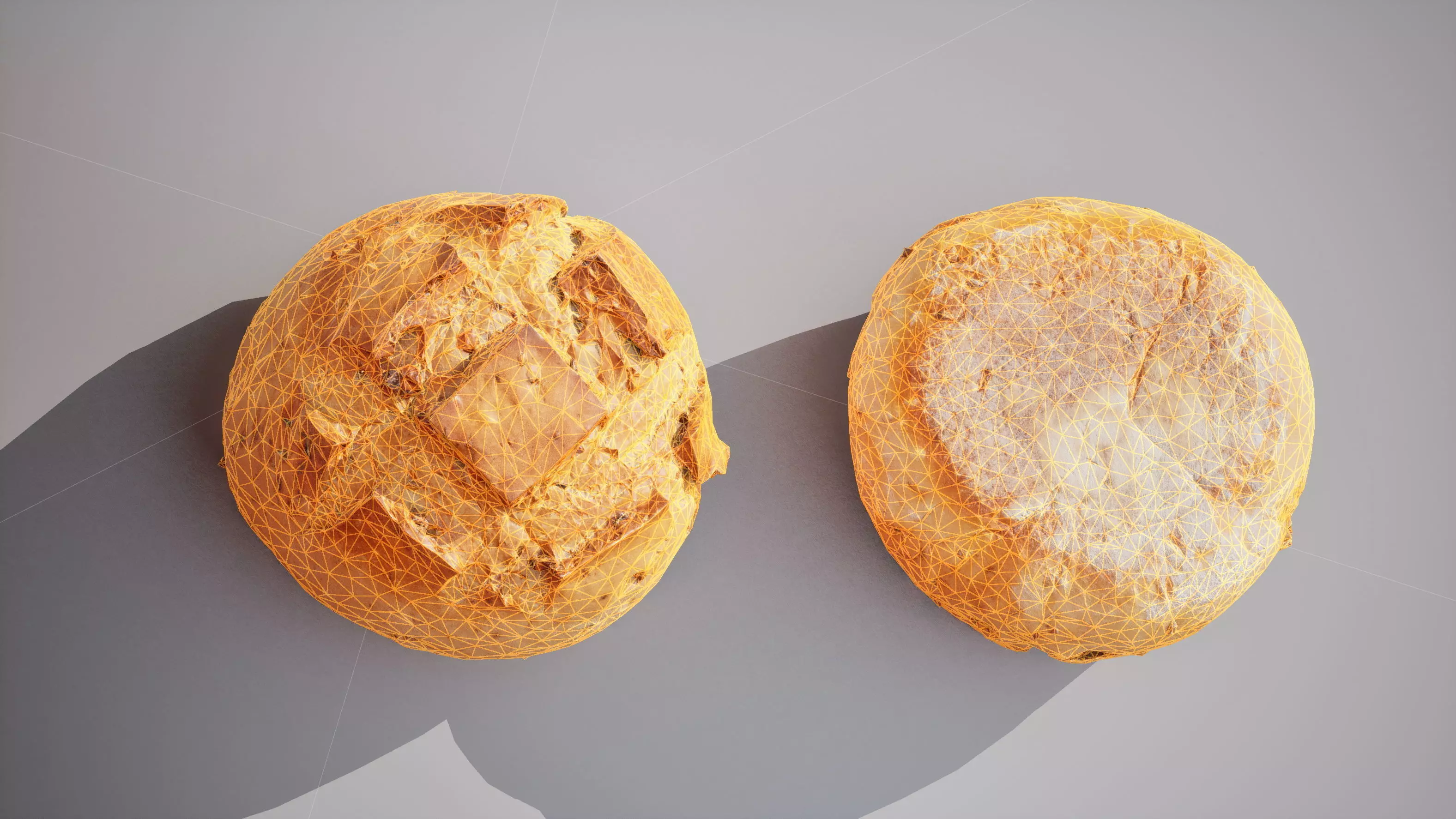Wheat bread with nuts Game ready model 7K triangles 4K PBR Low-poly 3D model_18