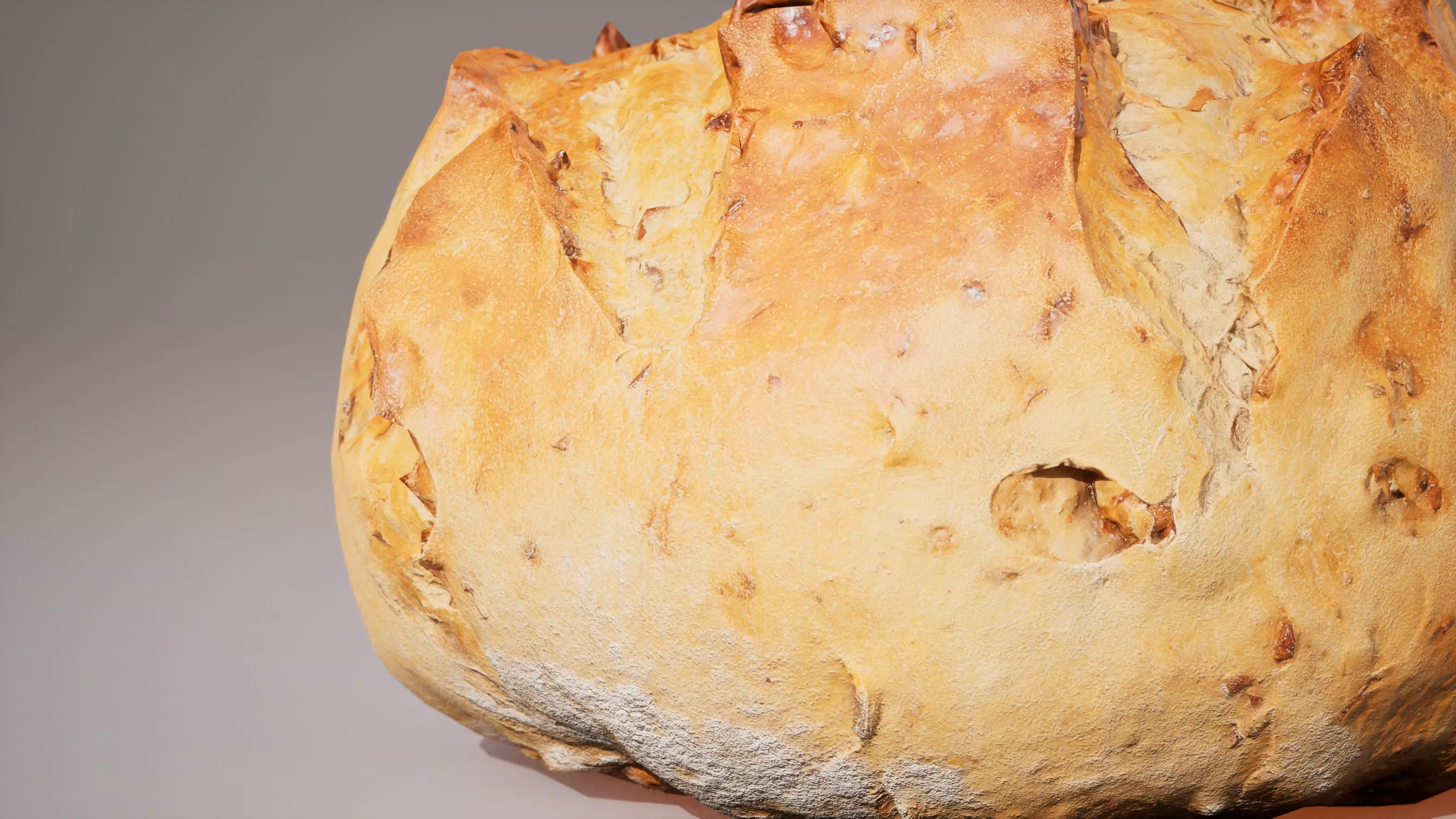 Wheat bread with nuts Game ready model 7K triangles 4K PBR Low-poly 3D model_5