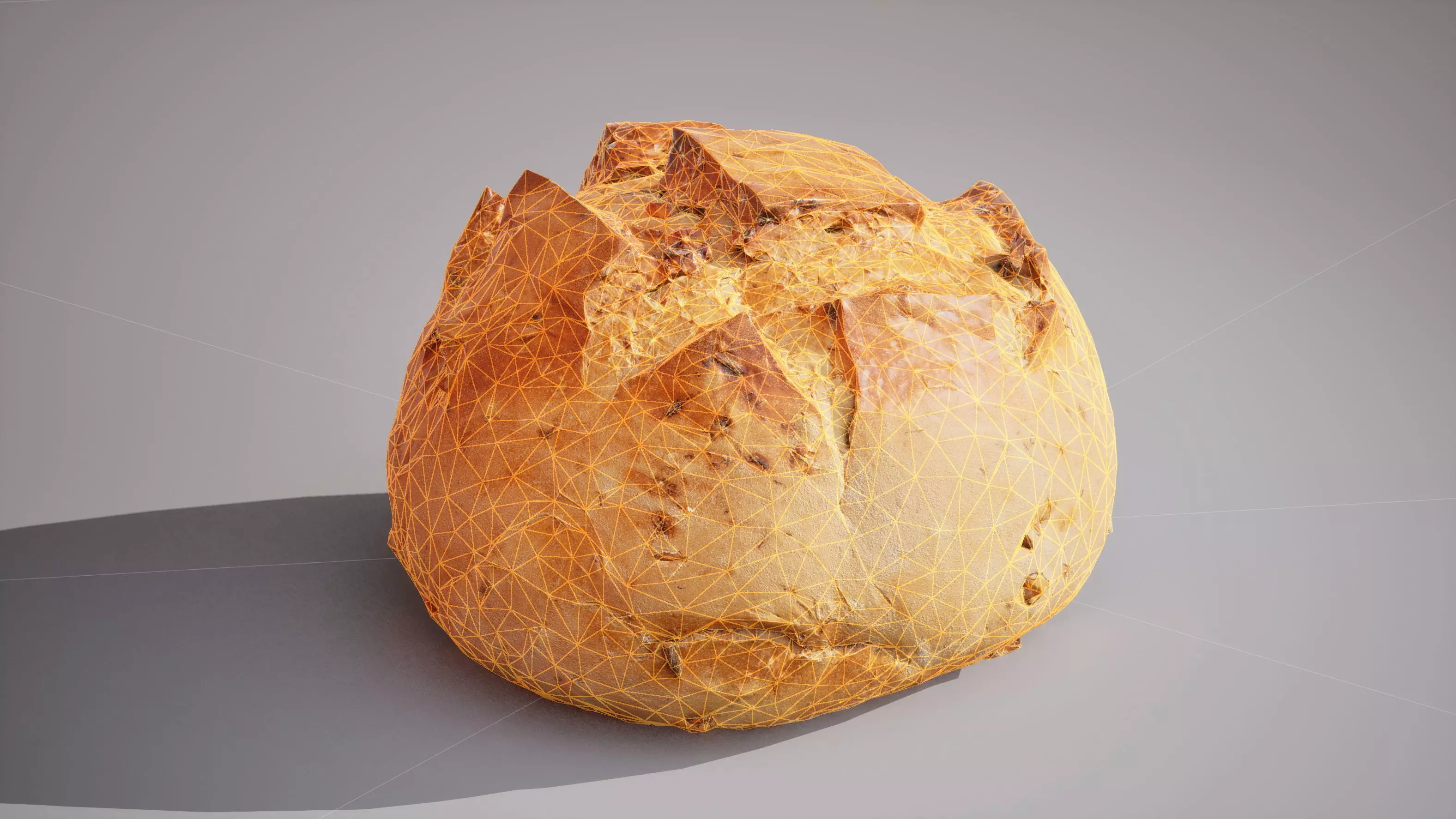 Wheat bread with nuts Game ready model 7K triangles 4K PBR Low-poly 3D model_14