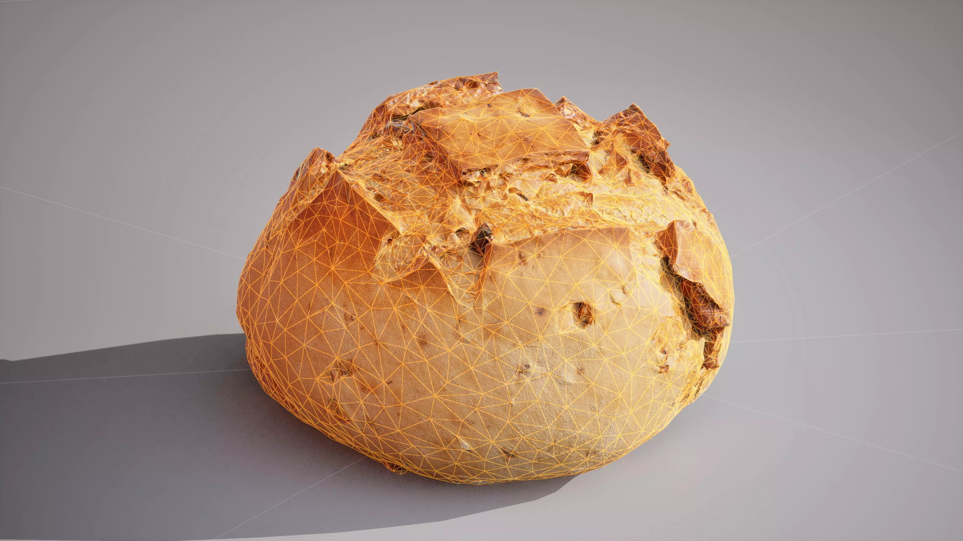Wheat bread with nuts Game ready model 7K triangles 4K PBR Low-poly 3D model_15